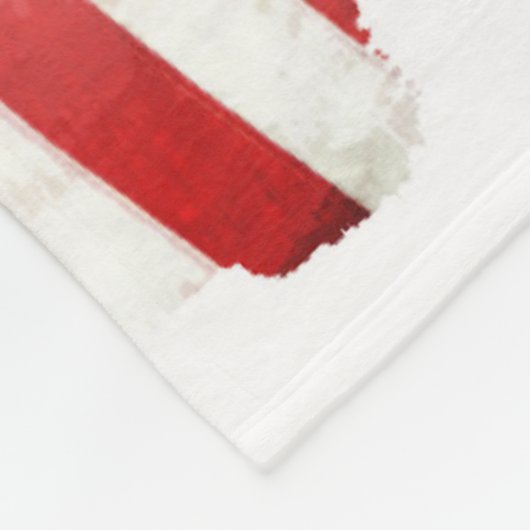 First Base Run - Baseball Player und USA Flag Fleecedecke (Ecke)