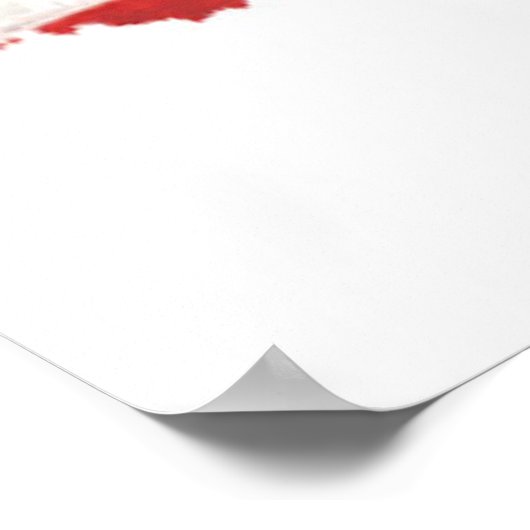 First Base Run - Baseball Player und USA Flag Poster (Ecke)