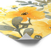 First Bee Day 1st Birthday Welcome Sign Poster (Ecke)