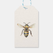 First Bee Day - Floral 1st Birthday  Geschenkanhänger (Rückseite)