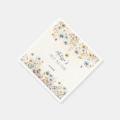 First Bee Day - Floral 1st Birthday  Serviette (Ecke)