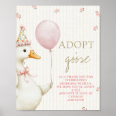 First Birthday Adopt a Goose Poster (Vorne)