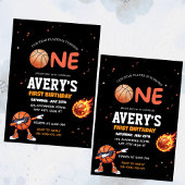 First birthday Basketball Invitation Einladung