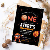 First birthday Basketball Invitation Einladung