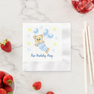 First Birthday Boy Party Serviette
