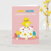 First Birthday Cake Card Karte (Gelbe Blume)