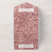 First Birthday Carousel Floral Glitzer All In One Einladung (Außenbereich)