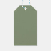 First Birthday Floral Bunny Geschenkanhänger (Rückseite)