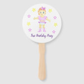 First Birthday Girl Party Fächer (Vorderseite)