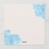 First birthday invitation for the boys of Camp One Einladung (Rückseite)