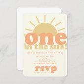 First Birthday Invite Einladung (Vorne/Hinten)