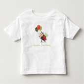 First Birthday Ladybug Toddler T-Shirt (Vorderseite)