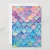 First Birthday Mermaid Einladung (Rückseite)