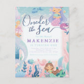 First Birthday Mermaid Postkarte (Vorderseite)