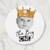 First Birthday Modern Foto Vielen Dank Geschenkanhänger (Vorderseite)