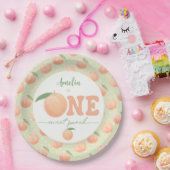 First Birthday Party One Sweet Peach  Pappteller (Party)