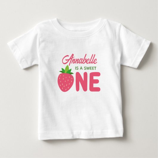 First Birthday Shirt Berry Sweet (Vorderseite)