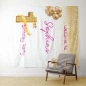 First Birthday Tapestry Wandteppich (Beispiel (Horizontal))