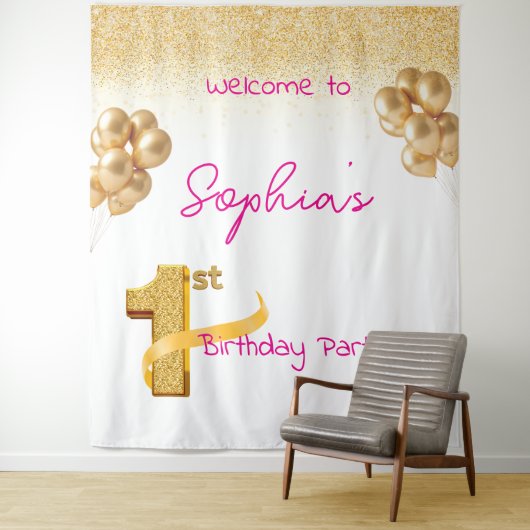 First Birthday Tapestry Wandteppich (Beispiel)