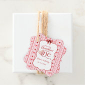 First Birthday valentine baby birthday party Geschenkanhänger (Beispiel)