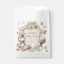 First Bloom Baby Shower Favor Craft Bag Geschenktütchen