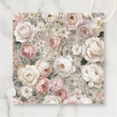 First Bloom Baby Shower Large Gift Tag Geschenkanhänger (Rückseite)