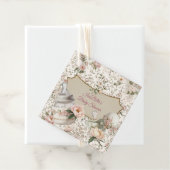 First Bloom Baby Shower Large Gift Tag Geschenkanhänger (Beispiel)