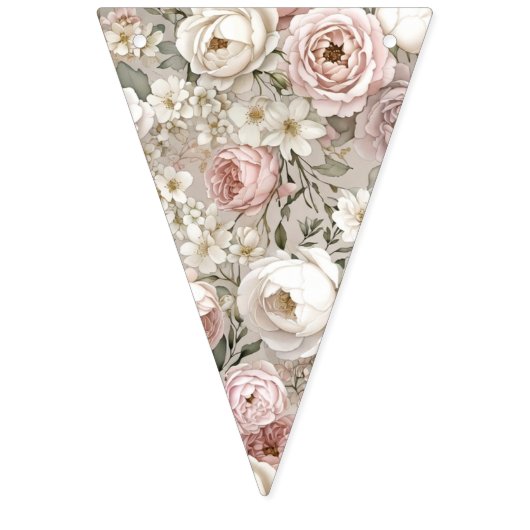 First Bloom Baby Shower Pennant Banner (Erste Fahne)
