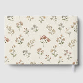 First Bloom Floral Baby Shower Guest Book Gästebuch (Rückseite)