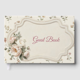 First Bloom Floral Baby Shower Guest Book Gästebuch