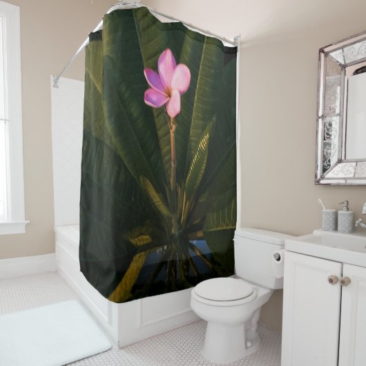 First Bloom, Plumeria Duschvorhang (Beispiel)