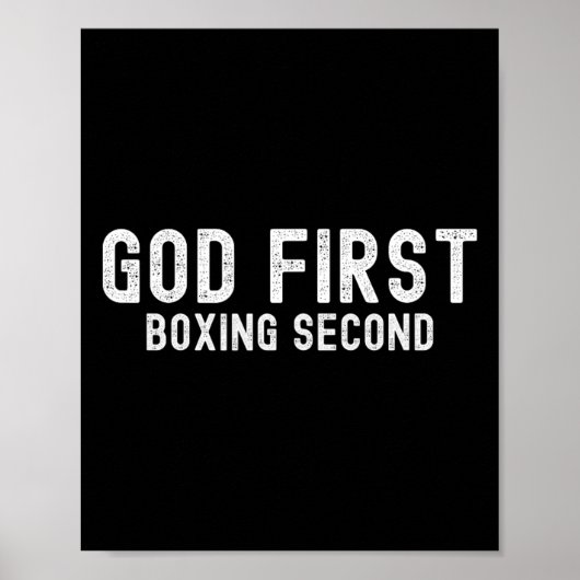 First Boxing - Zweite Boxreihe - Funny Boxing Love Poster (Vorne)