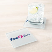 First Bus Glass Untersetzer (Schrägansicht)