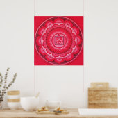 First Chakra Mandala Poster (Küche)
