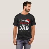 First Christmas As A Dad Family Matching New Daddy T-Shirt (Vorne ganz)