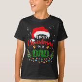 First Christmas As A Dad Funny Christmas Xmas New T-Shirt (Vorderseite)