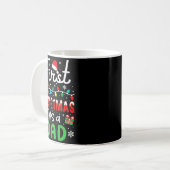 First Christmas As A Dad New Daddy 1st Christmas D Kaffeetasse (Vorderseite Links)