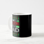 First Christmas As A Dad Santa Hat Ugly Xmas New D Kaffeetasse (Vorderseite Links)