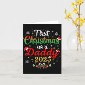 First Christmas As A Daddy 2025 New Dad Xmas Karte (Gelbe Blume)