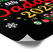 First Christmas As A Daddy 2025 New Dad Xmas  Poster (Ecke)