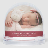 First Christmas As A Daddy Father 2 Photos Schneekugeln (Rückseite)