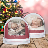 First Christmas As A Daddy Father 2 Photos Schneekugeln