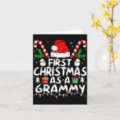 First Christmas As A Grammy New Grammy Karte (Gelbe Blume)