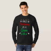 First Christmas As A Gran Xmas First Time Grandm T-Shirt (Vorne ganz)