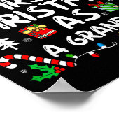 First Christmas As A Grandma 2025 Family Matching Poster (Ecke)