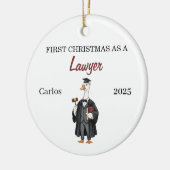 First Christmas as a Lawyer Ornament, silly goose Keramik Ornament (Links)