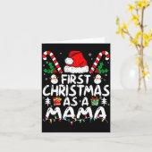 First Christmas As A Mama New Mama Long Sleeve Karte (Gelbe Blume)