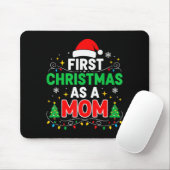 First Christmas As A Mom Family Matching 1st Chris Mousepad (Mit Mouse)