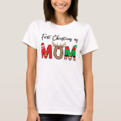First Christmas As A Mom Family Matching xmas T-Shirt (Vorderseite)