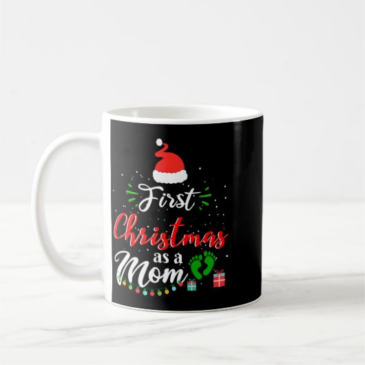 First Christmas As A Mom Funny New Mommy Xmas Kaffeetasse (Links)